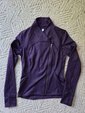 lululemon athletica Deep Purple Asymmetrical Zip Precision Jacket